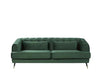 Sletta Luxury Chesterfield Sofa Set in Suede - Oak Inside