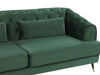 Sletta Luxury Chesterfield Sofa Set in Suede - Oak Inside