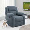 Soul Upholstered 1 Seater Recliner In Suede - Oak Inside