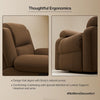 Soul Upholstered 1 Seater Recliner In Suede - Oak Inside