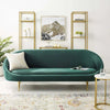 Subline Luxury Mid - Century Sofa In Suede - Oak Inside