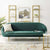 Subline Luxury Mid - Century Sofa In Suede - Oak Inside