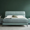 Sunny Premium Bed Without Storage in Leatherette - Oak Inside