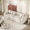 Teddy Premium Sofa Set in Brooklyn Cloth - Oak Inside