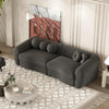 Teddy Premium Sofa Set in Brooklyn Cloth - Oak Inside