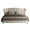 Trends Premium Upholstered Bed In Leatherette - Oak Inside