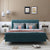 Unline Luxury Upholstered Bed Without Storage In Suede - Oak Inside