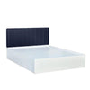 Unline Wood Luxury Upholstered Bed in Leatherette - Oak Inside