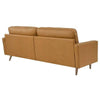 Valour Luxury Sofa Set in Leatherette - Oak Inside