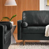 Valour Luxury Sofa Set in Leatherette - Oak Inside