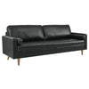 Valour Luxury Sofa Set in Leatherette - Oak Inside