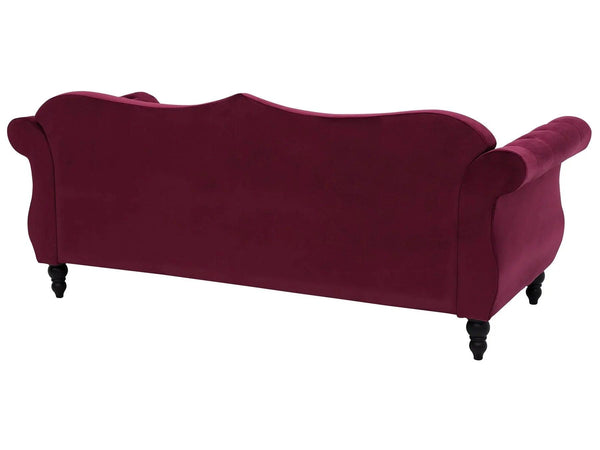 Wills Luxury Chesterfield Sofa Set in Suede - Oak Inside