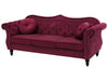 Wills Luxury Chesterfield Sofa Set in Suede - Oak Inside