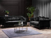 Wills Luxury Chesterfield Sofa Set in Suede - Oak Inside