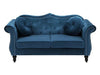 Wills Luxury Chesterfield Sofa Set in Suede - Oak Inside