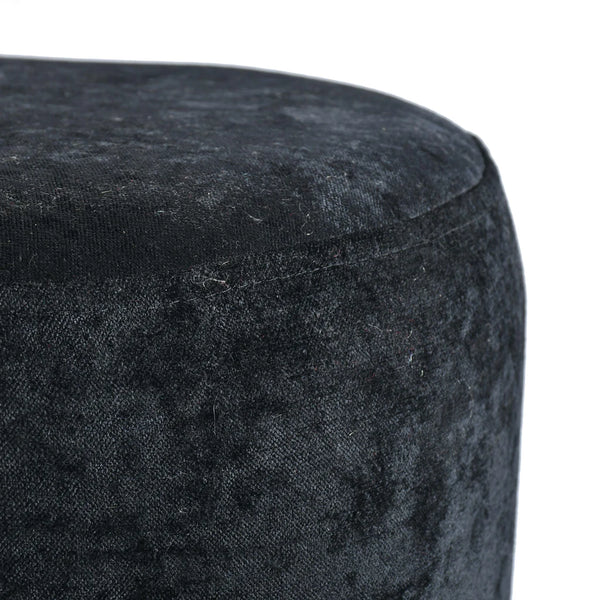 Bixby Round Ottoman In Suede