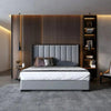 Xylo Luxury Upholstered Bed In Leatherette - Oak Inside